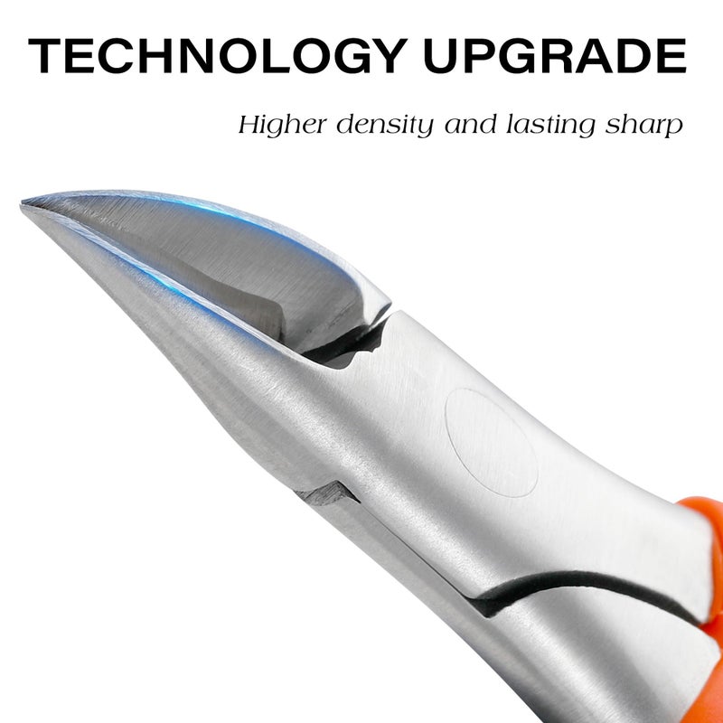 Cut it Professional Ingrown Toenail Nipper - Wide Jaw Toenail Clipper for Thick Ingrown Toenails - Heavy Duty 3CR13 Stainless Steel Ingrown Toe Nail Tool for Seniors - Image 3